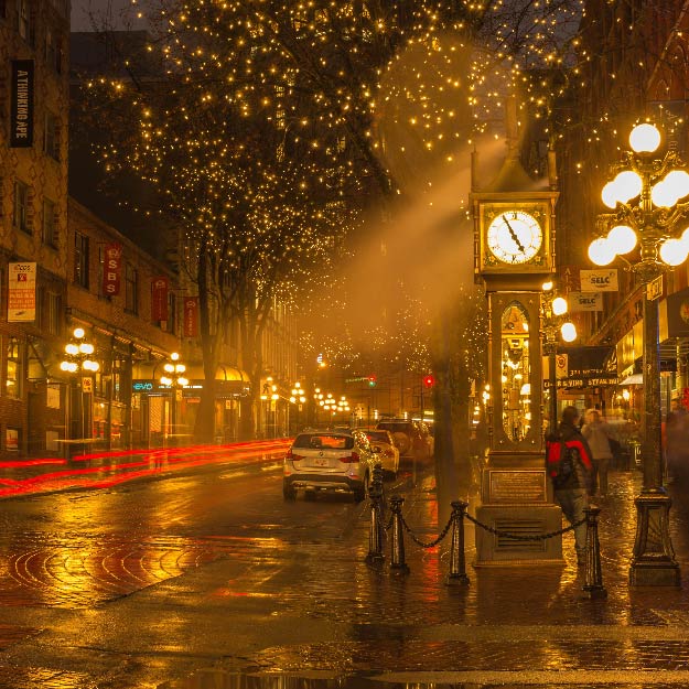 the phto of Gastown Steam Clock